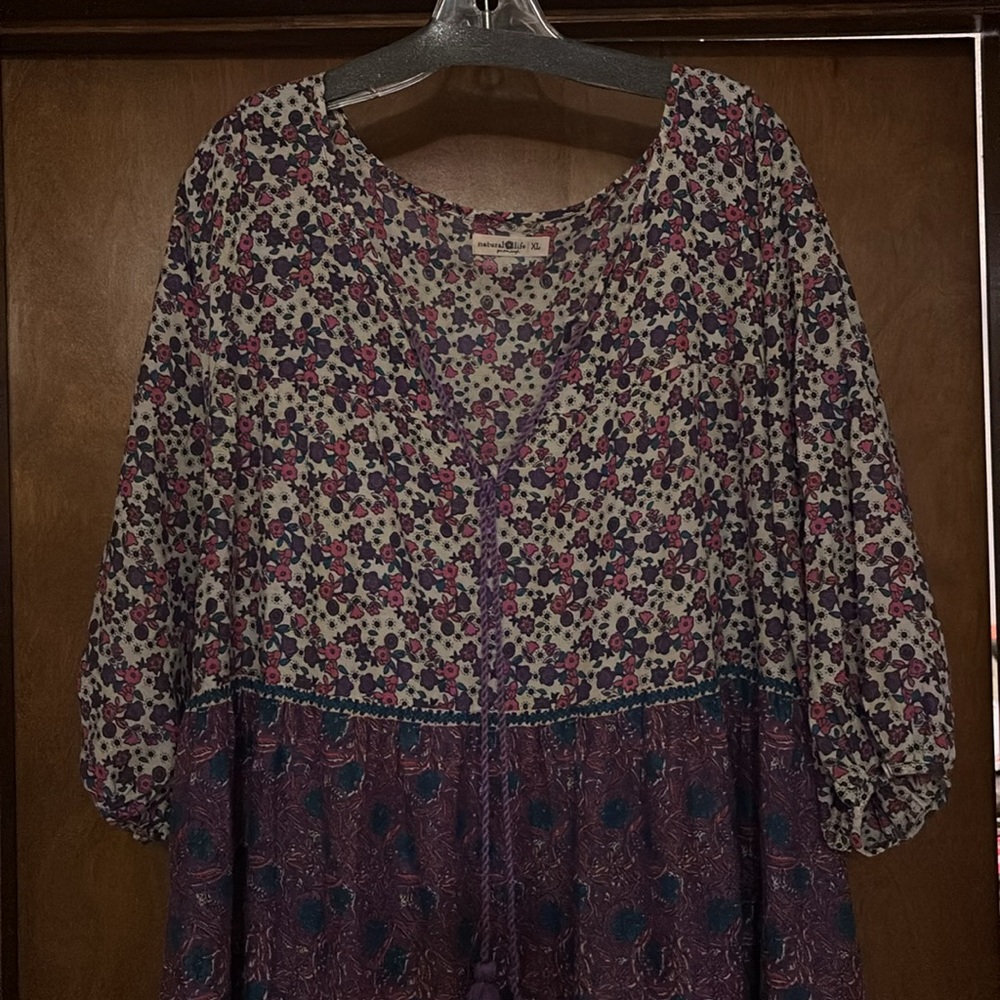 Natural Life Long Sleeved Maxi Dress - Picture 2 of 11